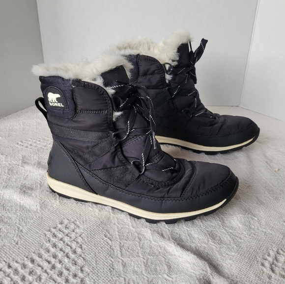 Sorel Short Lace Winter Snow Fur Lined Ankle Light-weight Outdoor Boot - Picture 2 of 11